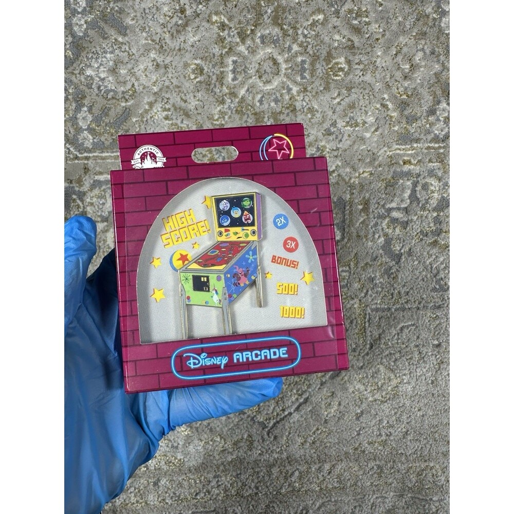 Disney Pins Disney Arcade Inside Out Pinball Machine Jumbo Pin LE 1500 Pixar